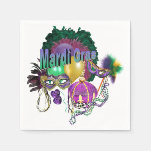 Mardi Gras Napkin