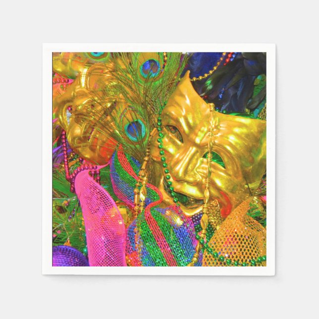 mardi gras napkins (Front)