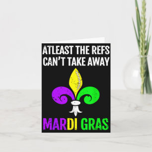 Mardi Gras New Orleans Funny Football Gift  Card