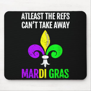 Mardi Gras New Orleans Funny Football Gift  Mouse Mat
