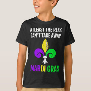 Mardi Gras New Orleans Funny Footbyll Gift T-Shirt