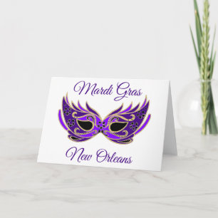 Mardi Gras New Orleans Mask Card