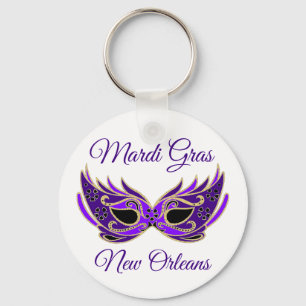 Mardi Gras New Orleans Mask Key Ring