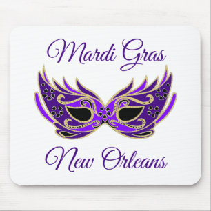 Mardi Gras New Orleans Mask Mouse Mat