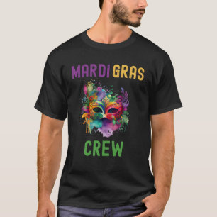 Mardi Gras New Orleans Mask Quotes Family T-Shirt
