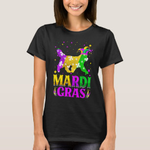 Mardi Gras Newfoundland Dog Lover Carnival Jester T-Shirt