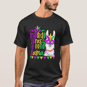 Mardi Gras No Prob Llama Alpaca Carnival Costume P T-Shirt