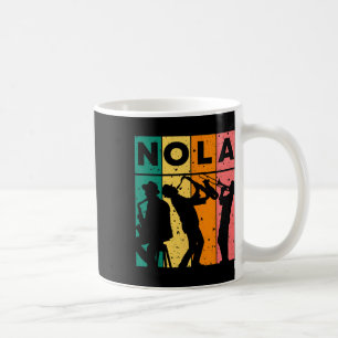Mardi Gras Nola New Orleans Carnival 2025 Jazz Ret Coffee Mug