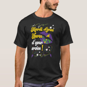 Mardi Gras Nurse  Louisiana New Orleans party para T-Shirt