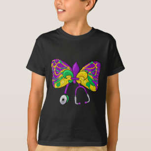 Mardi Gras Nurse Nursing Carnival Parade Coquette T-Shirt