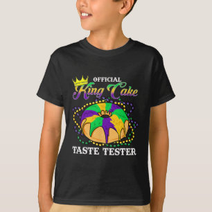 Mardi Gras Official King Cake Taste Tester Funny T-Shirt