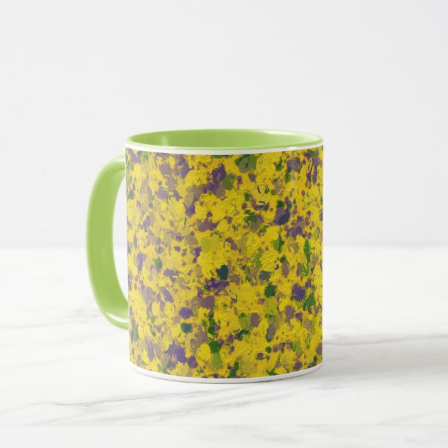 Mardi Gras Oil Abstract   Mug (Front Left)