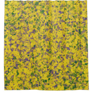 Mardi Gras Oil Abstract Shower Curtain