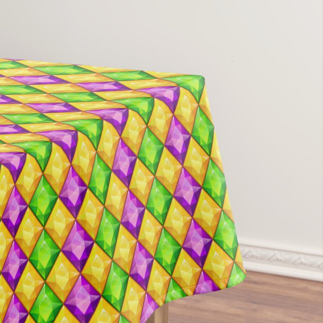 Mardi Gras or Any Occasion Festive Tablecloth (In Situ)