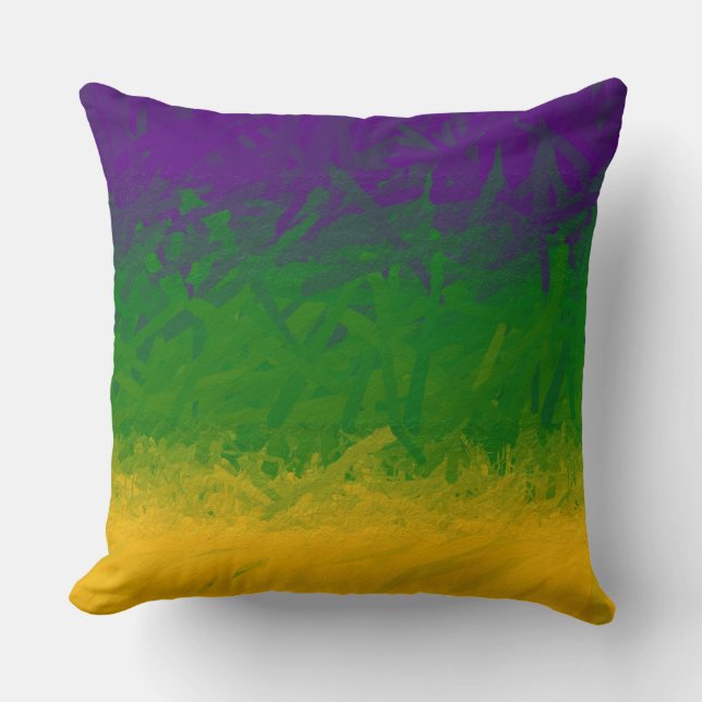 Mardi Gras Paint Cushion (Front)