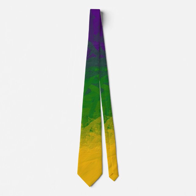 Mardi Gras Paint Tie (Front)
