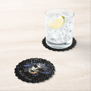 Mardi Gras Paper Coaster