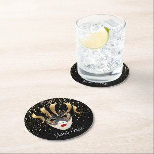 Mardi Gras Paper Coasters