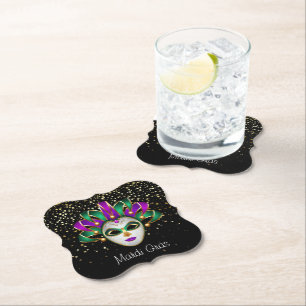 Mardi Gras Paper Coasters