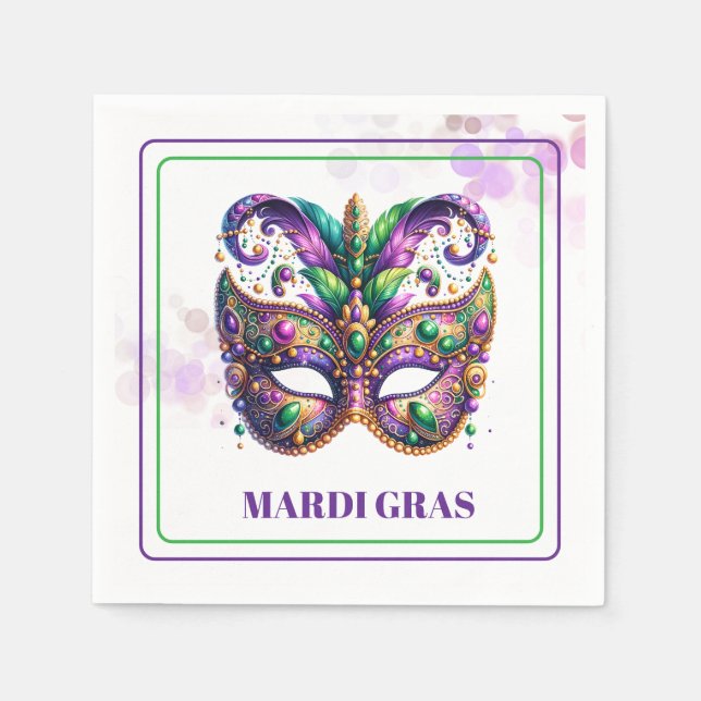 Mardi Gras Paper Napkins (Front)
