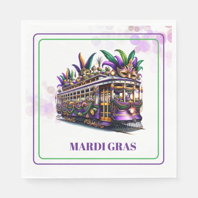 Mardi Gras Paper Napkins (Front)