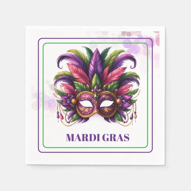 Mardi Gras Paper Napkins (Front)