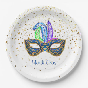 Mardi Gras  Paper Plate