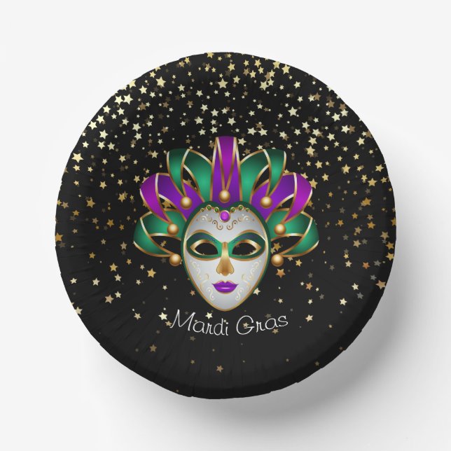 Mardi Gras  Paper Plate (Front)