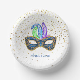 Mardi Gras Paper Plate
