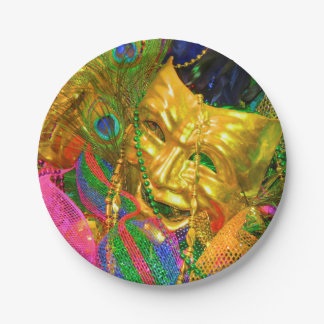 mardi gras paper plates