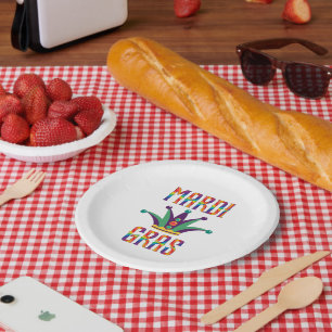 Mardi Gras Paper Plates