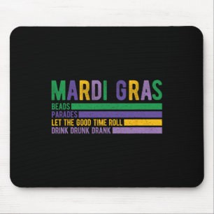 Mardi Gras Paradase Carnival Fat Tuesday Louisiana Mouse Mat
