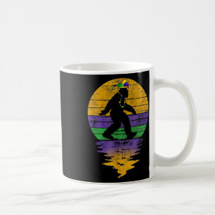 Mardi Gras Parade Fleur De Lis Cool Bigfoot Sasqua Coffee Mug