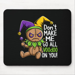 Mardi Gras Parade Stitch Voodoo Doll Jester Spooky Mouse Mat
