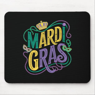 Mardi Gras Parade Womens Girls Party Graphic Mouse Mat