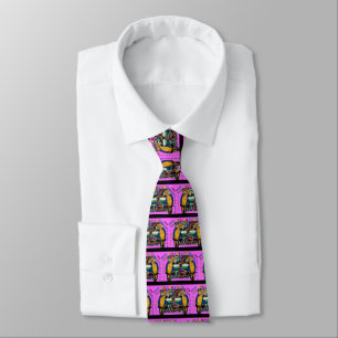 Mardi Gras Parrots Tie