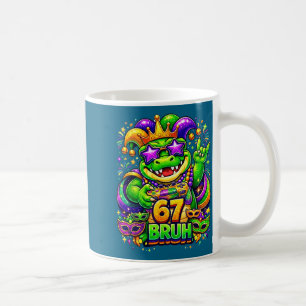 Mardi gras party alligator mardigator 67 bruh game coffee mug