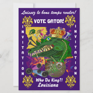 Mardi Gras Party Best View large Please View Notes Invitation