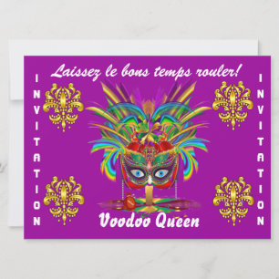 Mardi Gras Party Best View large Please View Notes Invitation