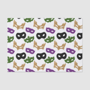 Mardi Gras Party Colourful Carnival Masks NOLA Tissue Paper