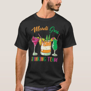 Mardi Gras Party Drinking Team Crawfish Carnival P T-Shirt