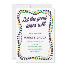 Mardi Gras Party Invitation