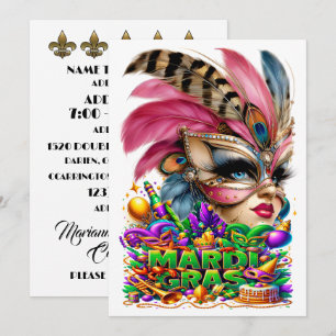 Mardi Gras - Party Invitation
