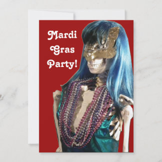 Mardi Gras Party Invitation