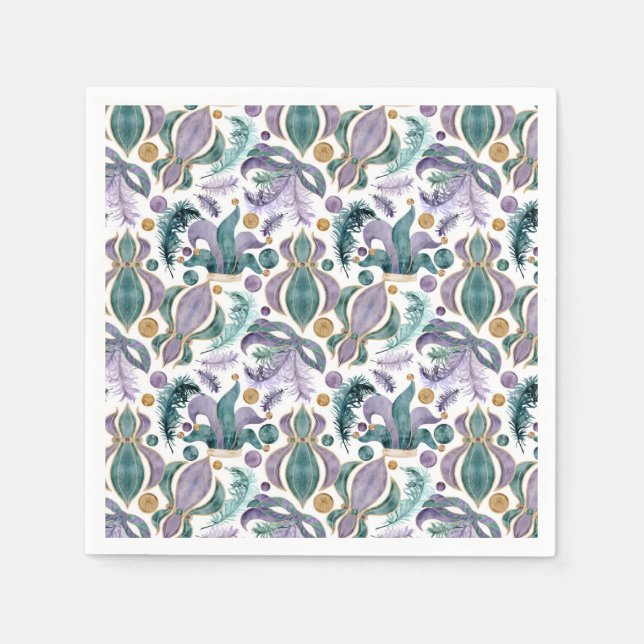 Mardi Gras Party Napkin (Front)