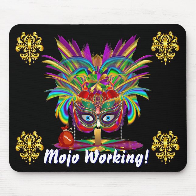 Mardi Gras Party Theme  Please View Notes Mouse Mat (Front)