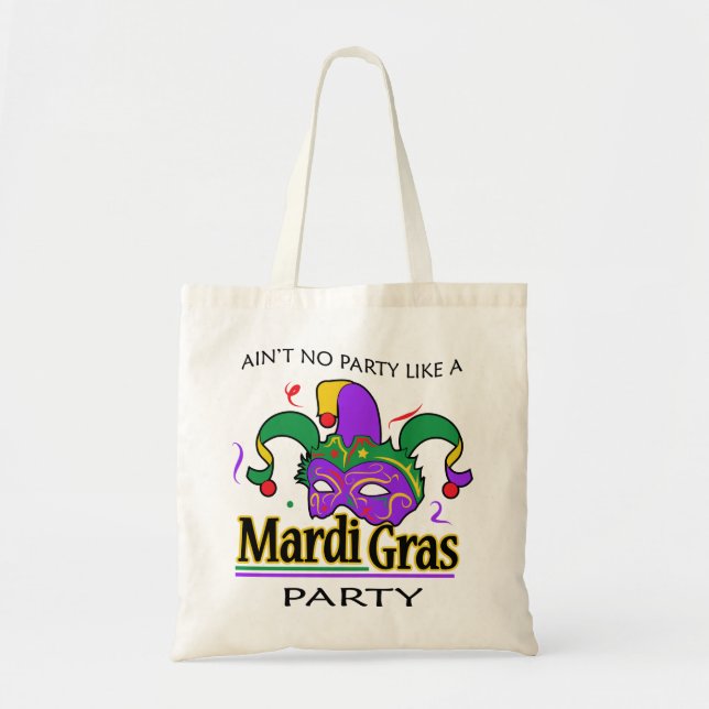 Mardi Gras Party Tote Bag (Front)