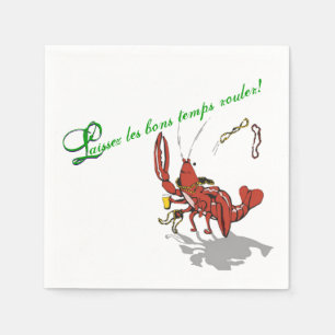 Mardi Gras Partydad Crawfish Napkin