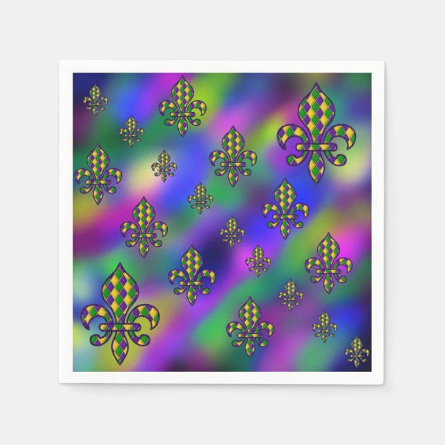 Mardi Gras Pattern Napkin (Front)