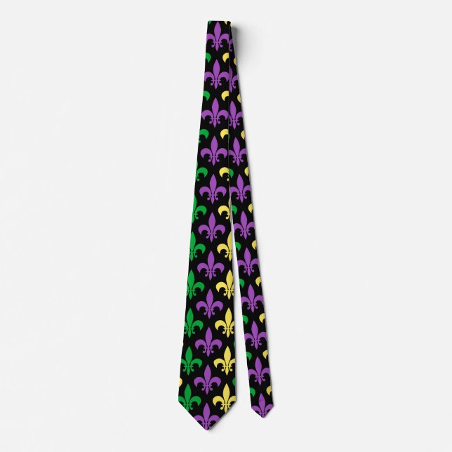 Mardi Gras Patterned Tie (Front)